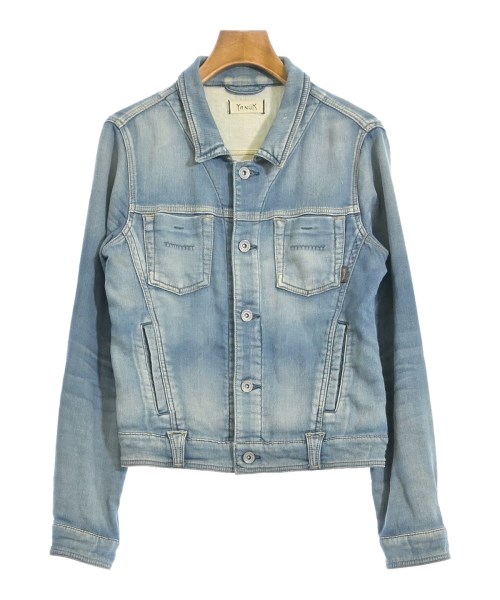 重ね着風 デニムジャケット パーカー レイヤード Gジャン フード