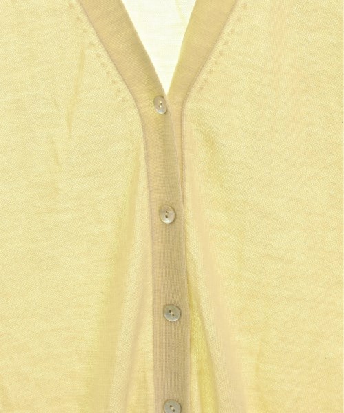 Drawer ドゥロワー ジャガードフリンジ7Gカーディガン ホワイト 白