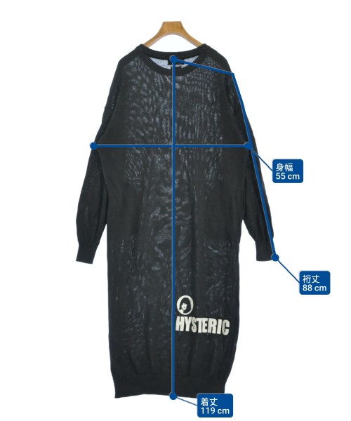 HYSTERIC GLAMOUR/ヒステリックグラマーレディース 日本製 ボーダー切替 ヒッピー ブーツカット KINKY /S /080 HYSTERIC GLAMOUR ヒステリックグラマー ワンピース レディース 古着