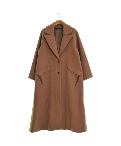 mullerチェスターコート チェック チェックロングダブル