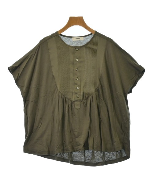 ZUCCA ズッカ オーバーサイズ 製品染め ロング Tシャツ カットソー V