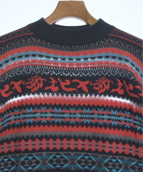 3新品 sacai メンズ タイダイ ニット セーター ブラック レッド サカイ sacai（サカイ）ニット・セーター 白 サイズ:1(S位) メンズ
