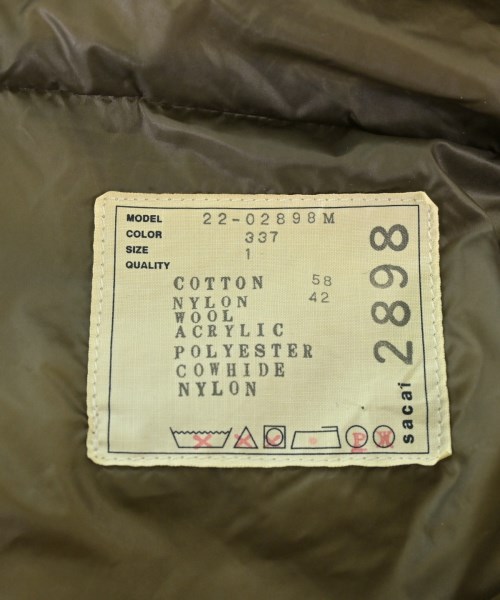 sacai サカイ 落ち込む厚地の外套 メンズ 【古着】【中古】