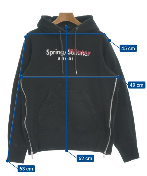 【sacai】サカイ ハイブリッドスウェットパーカー ネイビー レディース sacai】サカイ ハイブリッドスウェットパーカー ネイビー