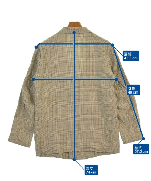 m's braque エムズブラック テーラードジャケット 36(S位) 茶系 【古着