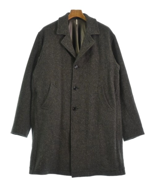 M's braque エムズブラック チェスターコート ダブルブレスト 濃紺 黒