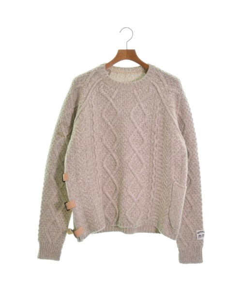 sacai - sacai サカイ ニット・セーター 2(M位) ベージュx赤 【古着】【中古】 sacai サカイ ニット・セーター 2(M位) ベージュx赤 【古着