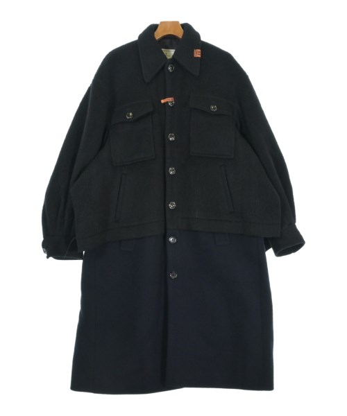 MIHARAYASUHIRO ブラック モッズコート Maison MIHARA YASUHIRO - PVC Motorcycle Coat | fakejam