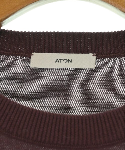 ATON エイトン ニット・セーター メンズ 【古着】【中古】