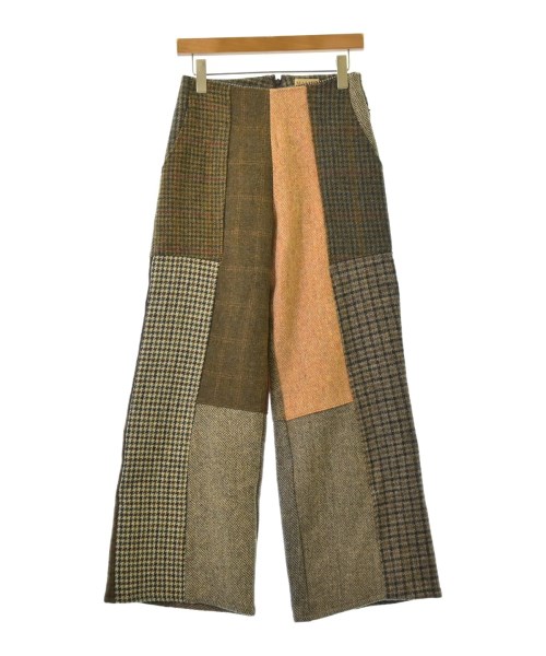 MALION vintage flower patchwork パンツ black denim patchwork pants – MALION vintage