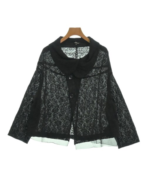 トリココムデギャルソンtricot COMME des GARCONS コットンアクリルボーダーカーディガン 黒グレーS 【レディース】 トリココムデギャルソンtricot COMME des GARCONS 製品染め