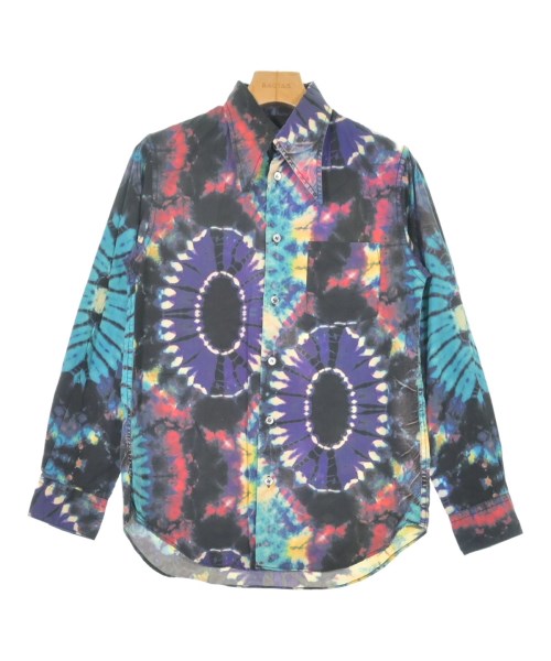 平和屋着物▽上質な小紋 単衣 草花雪芝文 暈し染め 銀彩 正絹 逸品