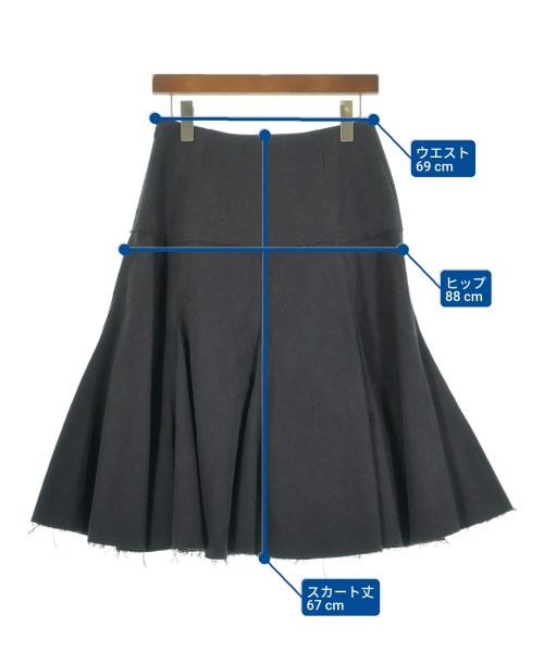 YOHJI YAMAMOTO ヨウジヤマモト ひざ丈スカート レディース 【古着】【中古】