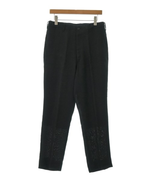 ヨウジヤマモト　プール　オム ブラック 綿　麻セットアップスーツ yohji yamamoto POUR HOMME ヨウジヤマモトプールオム