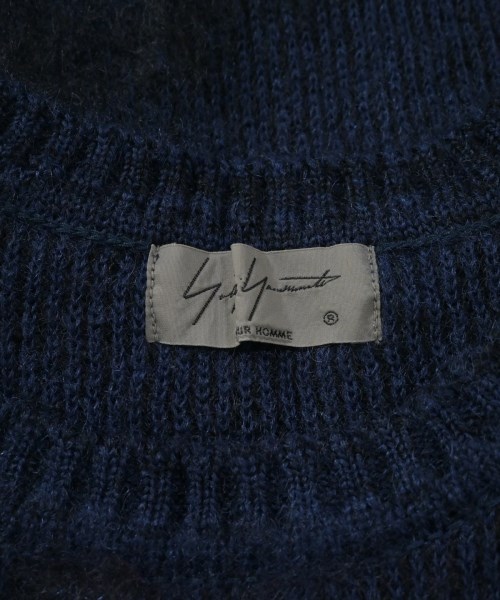 YOHJI YAMAMOTO ヨウジヤマモト ニット・セーター S 紺 【古着】【中古】【送料無料】 Yohji Yamamoto - YOHJI YAMAMOTO ヨウジヤマモト ニット・セーター S