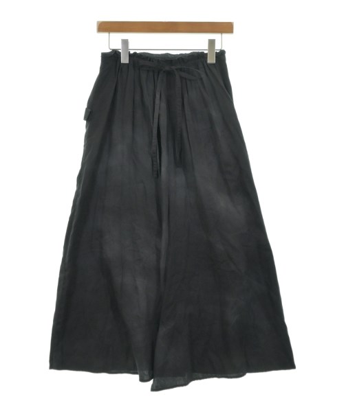 YOHJI YAMAMOTO +NOIR(ヨウジヤマモトプリュスノアール) ロングスカート サイズ1 S レディース美品  - 黒 ウエストゴム