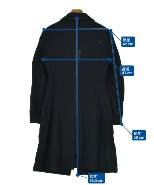 YOHJI YAMAMOTO +NOIR ヨウジヤマモトプリュスノアール チェスターコート レディース 【古着】【中古】_6