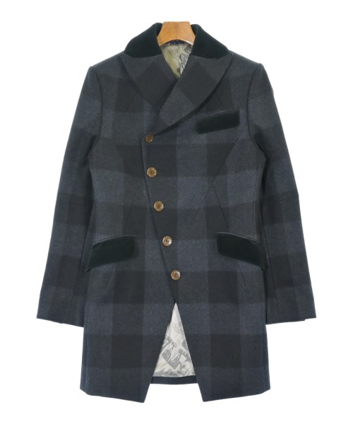 MINTカラーコート　ヴィヴィアンウエストウッドマン　メルトンミントカラーコート ヴィヴィアンウエストウッドマン メルトンミントカラーコート 黒 44