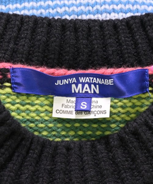 23FW JUNYA WATANABE MAN ブラック長袖ニット S JUNYA WATANABE MAN