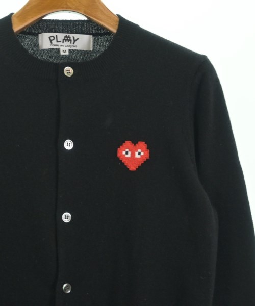 美品✨　プレイコムデギャルソン　カーディガン　シェルボタン　M PLAY コムデギャルソン カーディガン レディース ブラック M