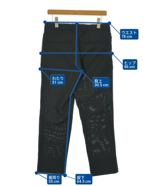 ANN DEMEULEMEESTER アンドゥムルメステール クロップドパンツ メンズ 【古着】【中古】_5