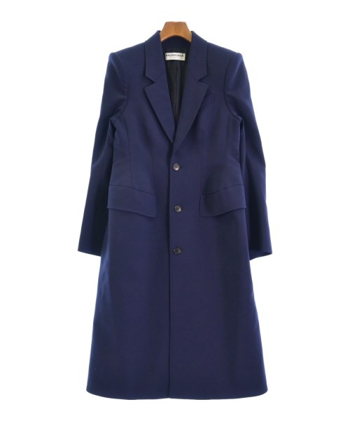 BALENCIAGA バレンシアガ チェスターコート ウールロングコート グレー