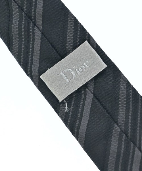 ディオールオム Dior HOMME ナロー ネクタイ チェック グレー ☆AA  