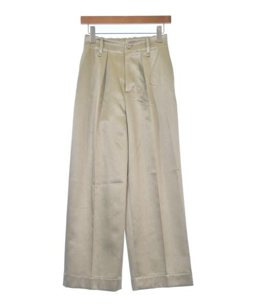 中古　イッセイミヤケ  ホワイトレーベル茶パンツスーツ ISSEY MIYAKE イッセイミヤケ スラックス レディース 【古着
