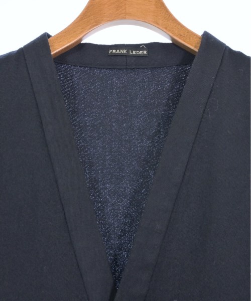 美品　フランクリーダー　frank leder カーディガン　紺　茶　M FRANK LEDER フランクリーダー カーディガン メンズ 【古着】【中古】
