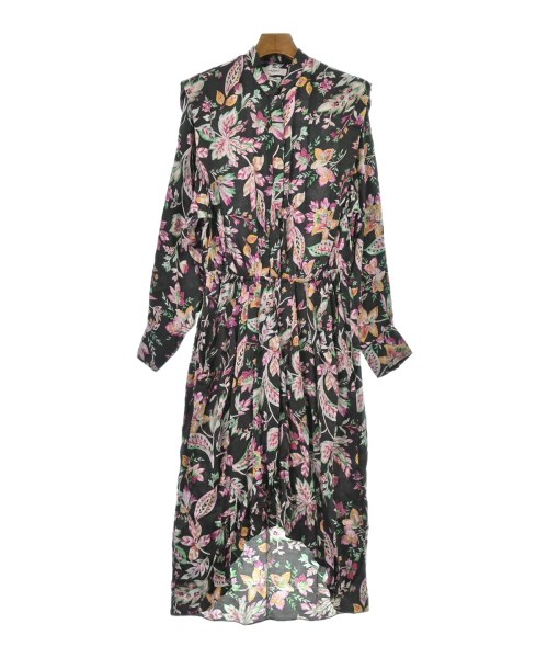 ISABEL MARANT ETOILE イザベルマランエトワール 総プリント シルク ワンピース 0///ブルー系 ノースリーブ チュニック【2400010825125】 ISABEL MARANT ETOILE (イザベルマランエトワール) シルクブラウス ブラック サイズ:40