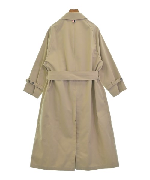 美品 THOM BROWNE ボンディング 燕尾 トレンチ コート 40 ベージュ  