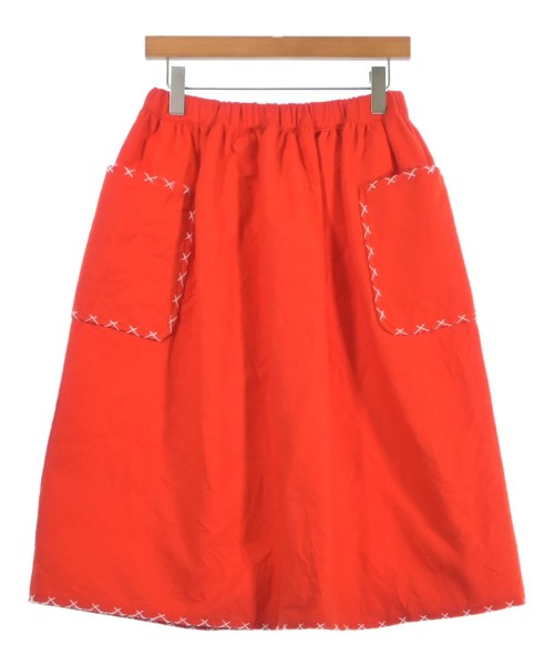 COMME des GARCONS コムデギャルソン ひざ丈スカート XS 赤 【古着  