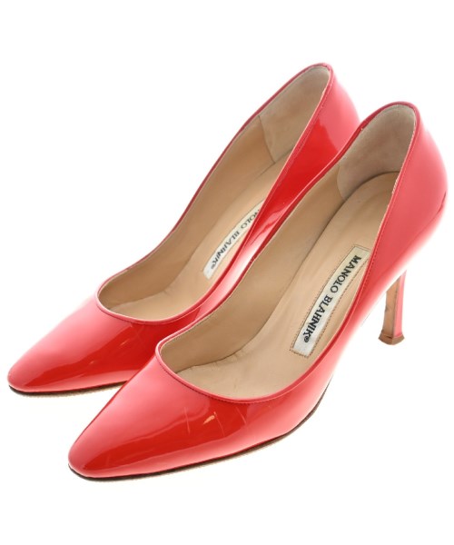 【極美品】MANOLO BLAHNIK マノロブラニク パンプス 赤 23.5 MANOLO BLAHNIK マノロ ブラニク パンプス レディース 【古着】【中古】