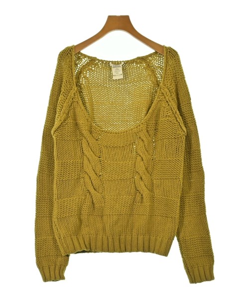 クロエ CHLOE ニットカーディガン ハーフ丈 長袖 黄緑 40 *A512 