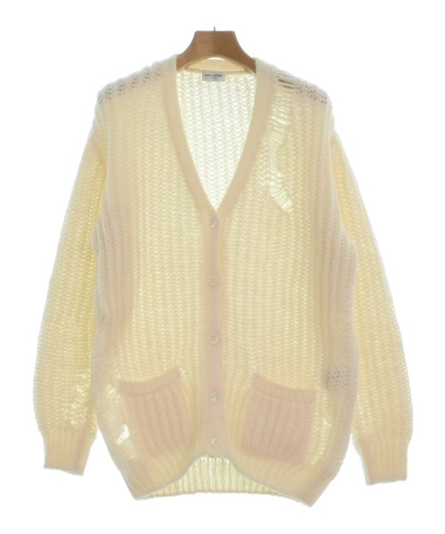 美品SAINTLAURENTサンローランパリ　エコファー　ロングカーディガン 美品SAINTLAURENTサンローランパリ エコファー ロングカーディガン