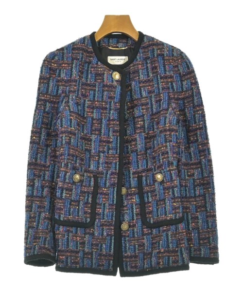 SAINT LAURENT PARIS サンローランパリ ノーカラージャケット レディース 【古着】【中古】 76,065円