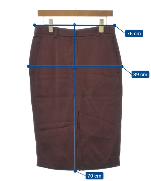 Nﾟ 21 曲げ ヌメロヴェントゥーノ ひざ丈スカート 38(S位) 白 【古着  