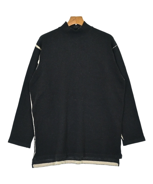 Y's ワイズ - open neck knit オープンネックニット ブラック Y's ワイズ - open neck knit オープンネックニット ブラック Y's