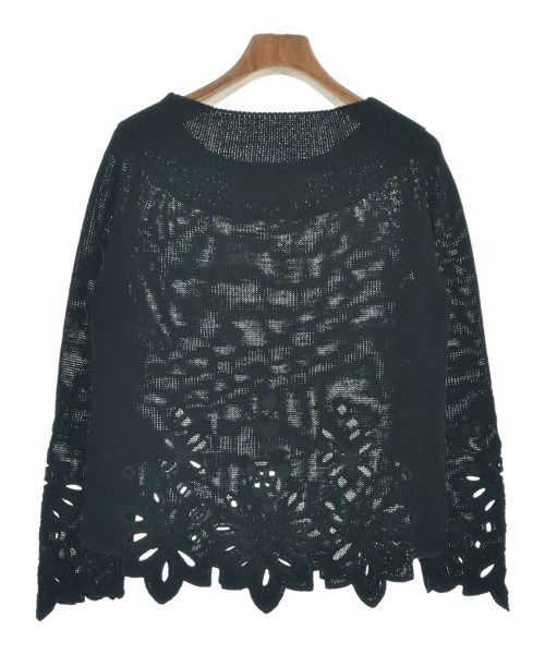 ＊美品【エルマンノシェルビーノ】ジャケット　レース　フリル　ブラック　３８ ERMANNO SCERVINO】ジャケット レース フリル ブラック 38 ERMANNO