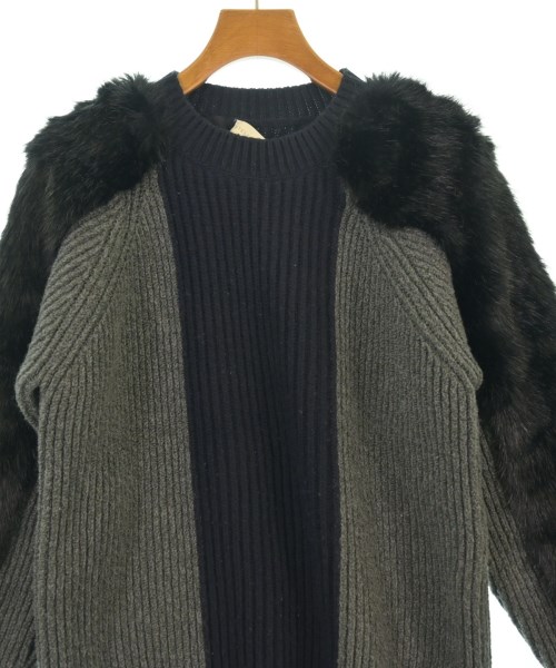 【中古】ステラマッカートニー ラップカーディガン ニット フリンジ ウール ダークネイビー S ■GY45 レディース STELLA McCARTNEY カーディガン レディース ステラマッカートニー 中古