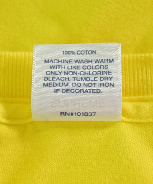 Supreme Tシャツ・カットソー メンズ シュプリーム 中古　古着 Supreme シュプリーム\u003cbr\u003eTシャツ・カットソー メンズ L グレーx赤x黄
