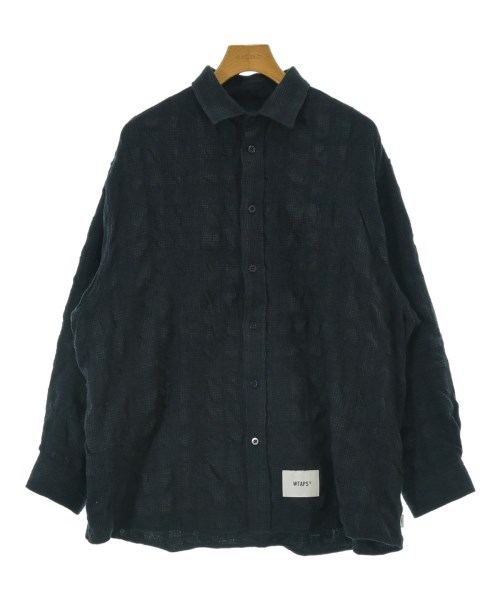 WTAPS カジュアルシャツ メンズ ダブルタップス 中古　古着 WTAPS（ダブルタップス）カジュアルシャツ 青 サイズ:1(S位) メンズ