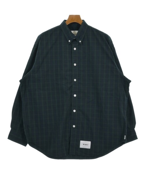 WTAPS カジュアルシャツ メンズ ダブルタップス 中古　古着 WTAPS（ダブルタップス）カジュアルシャツ 青 サイズ:1(S位) メンズ