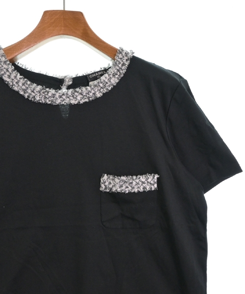 CHANEL - CHANEL シャネル Tシャツ・カットソー 36(XS位) 紺 【古着】【中古】 CHANEL（シャネル）Tシャツ・カットソー 黒 サイズ:36(XS位