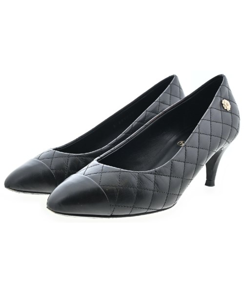 CHANEL シャネル　ココマーク　フラットシューズ　ローヒール　パンプス　37 CHANEL パンプス レディース CHANEL シャネル ココマーク フラット