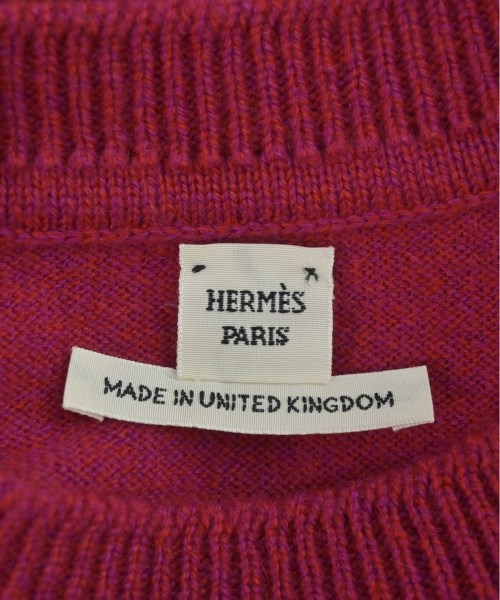 HERMES - HERMES エルメス ニット・セーター 34(XXS位) 赤 【古着】【中古】 HERMES エルメス ニット・セーター レディース 【古着】【中古】