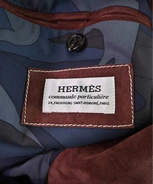 HERMES エルメス カジュアルジャケット -(L位) 茶ボタン柄