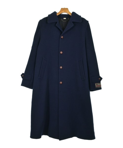 美品 MARNI ステンカラーコート46 ブルー MARNI - MARNI ストレッチ オーバー ステンカラーコートの通販