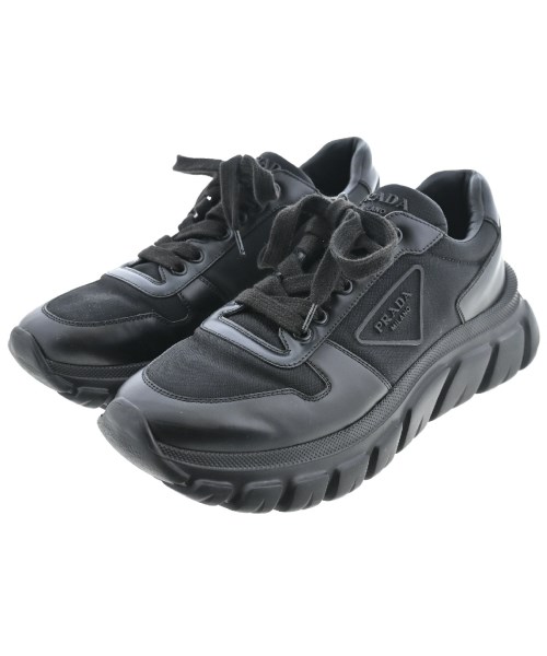 PRADA(プラダ) スニーカー 8.5 メンズ ダウンタウン 2EE364 黒