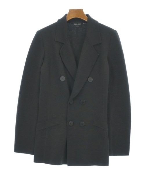 D321 ジョルジオアルマーニ レディース ノーカラージャケット 美品 2XL D321 ジョルジオアルマーニ レディース ノーカラージャケット 美